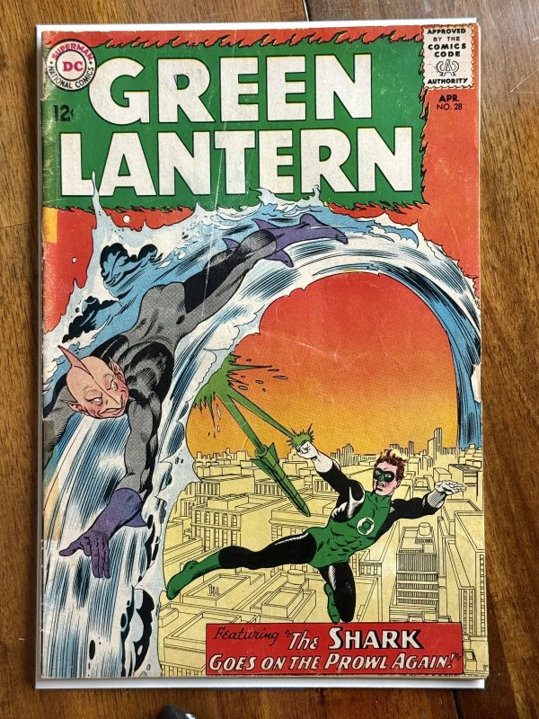 Green Lantern #28 (DC Comics, 1964), raw comic book in FR/GD 1.5 condition — front cover