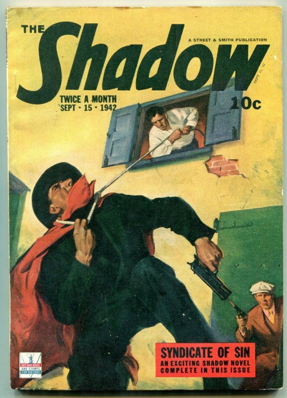 Shadow--September 1942--Pulp Magazine--Street and Smith--VF (1942), raw comic book in VF condition — front cover