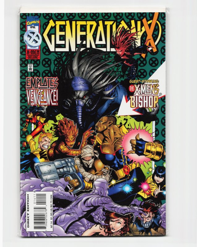 Generation X #14 (Marvel Comics, 1996), raw, ungraded comic book — front cover
