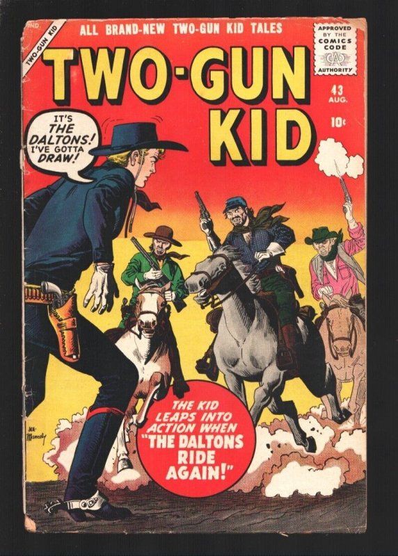 Pulp: Two-Gun Kid #43 (Marvel Comics, 1958), raw, ungraded comic book — front cover