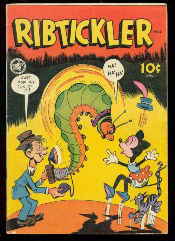Ribtickler Comics #2 (1946), raw comic book in VG/FN condition — front cover