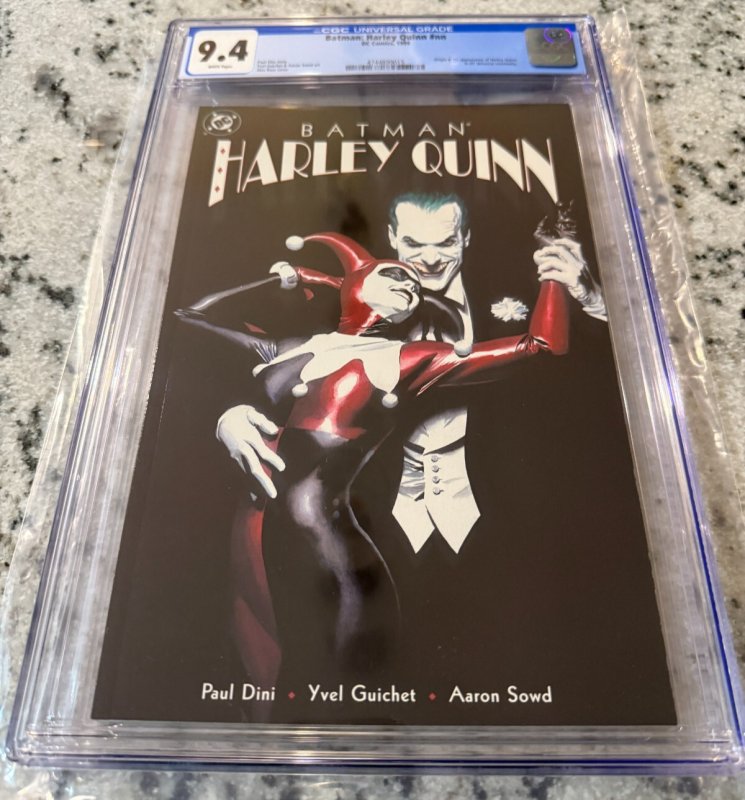 Batman Harley Quinn #1 (DC Comics, 1999), CGC 9.4 graded comic book, Universal Blue label — front cover in its holder