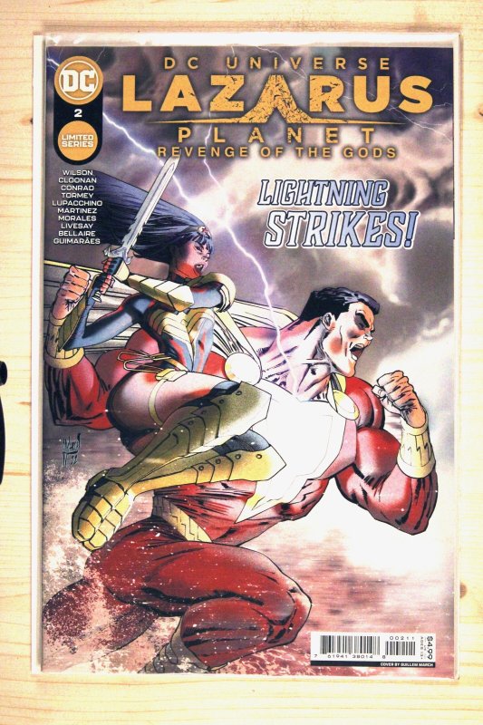 Lazarus Planet: Revenge of the Gods #2 (DC Comics, 2023), raw comic book in NM+ 9.6 condition — front cover