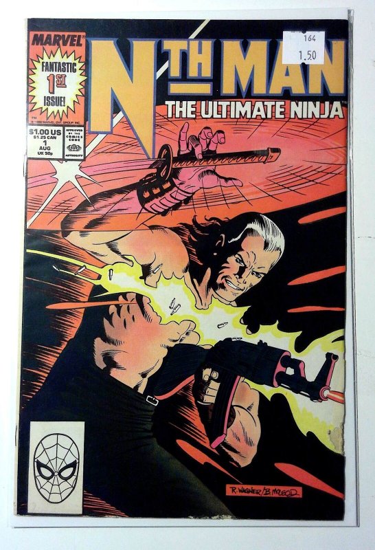 Nth Man the Ultimate Ninja #1 (Marvel Comics, 1989), raw, ungraded comic book — front cover