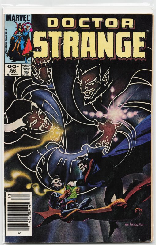 Doctor Strange #62 (Marvel Comics, 1983), raw, ungraded comic book — front cover