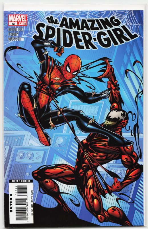 The Amazing Spider-Girl #12 (Marvel Comics, 2007), raw, ungraded comic book — front cover