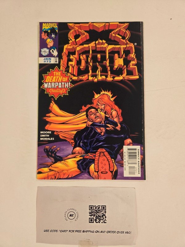 X-Force #73 (Marvel Comics), raw comic book in NM condition — front cover
