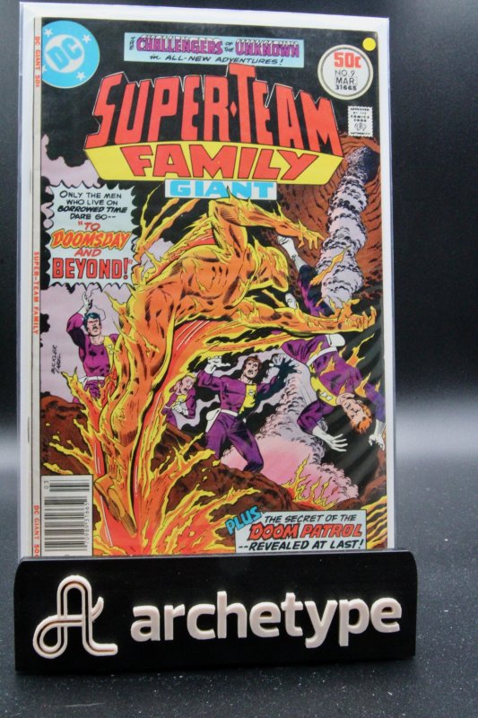Super-Team Family #9 (DC Comics, 1977), raw, ungraded comic book — front cover