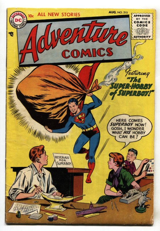 Adventure Comics #215 (DC Comics, 1955), raw, ungraded comic book — front cover