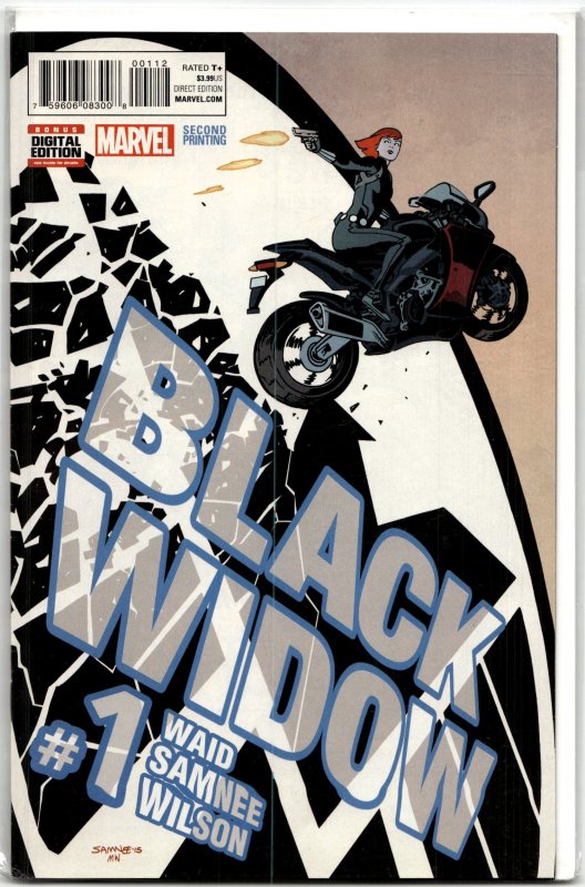 Black Widow #1 (Marvel Comics, 2016), raw, ungraded comic book — front cover