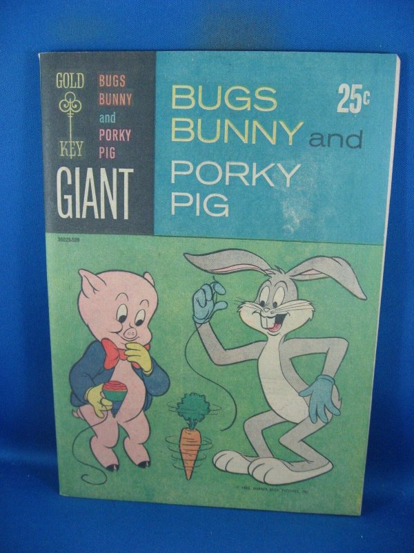 Bugs Bunny and Porky Pig #1 (Gold Key Comics, 1965), raw comic book in VF+ condition — front cover