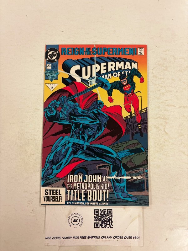 Superman Man of Steel #23 (DC Comics), raw comic book in NM condition — front cover