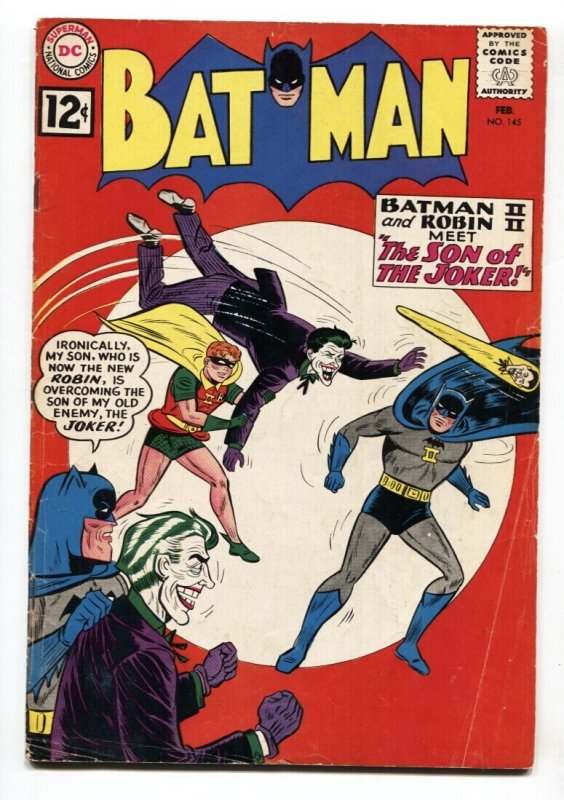 Batman #145 (DC Comics, 1961), raw comic book in VG condition — front cover
