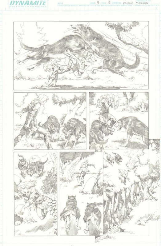 Red Sonja #9 (Dynamite Entertainment, 2006), raw, ungraded comic book — front cover
