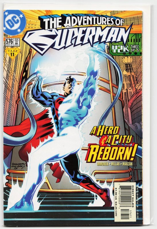 Adventures of Superman #576 (DC Comics, 2000), raw, ungraded comic book — front cover