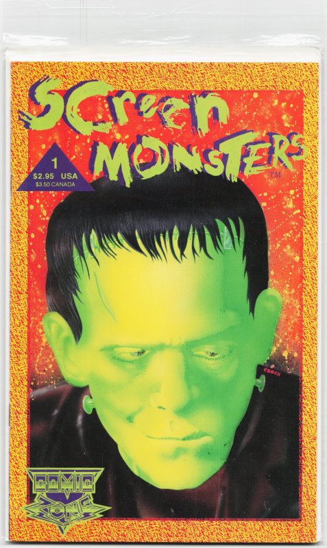 Screen Monsters #1 (1994), raw, ungraded comic book — front cover