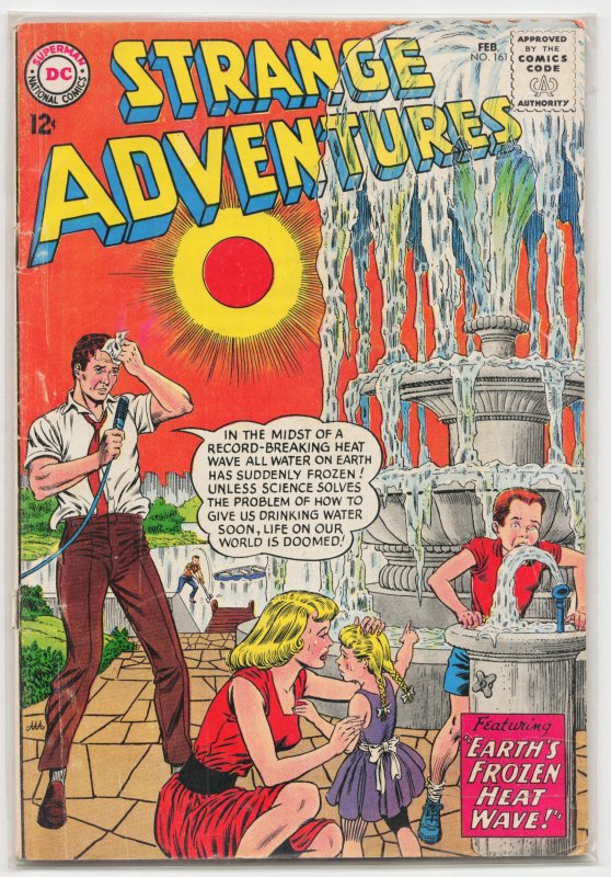 Strange Adventures #161 (DC Comics, 1964), raw, ungraded comic book — front cover