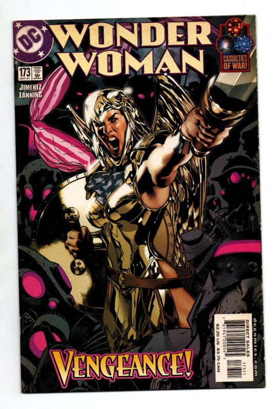 Wonder Woman #173 (DC Comics, 2001), raw comic book in NM condition — front cover