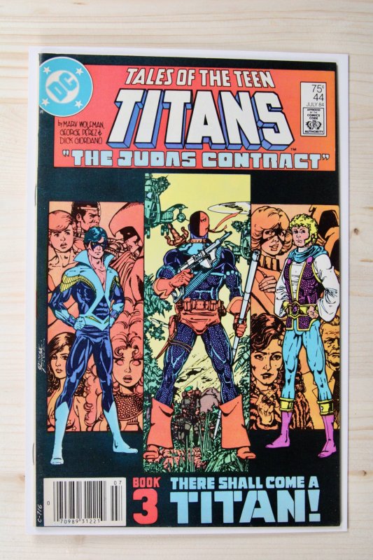 Tales of the Teen Titans #44 (DC Comics, 1984), raw comic book in VF+ 8.5 condition — front cover