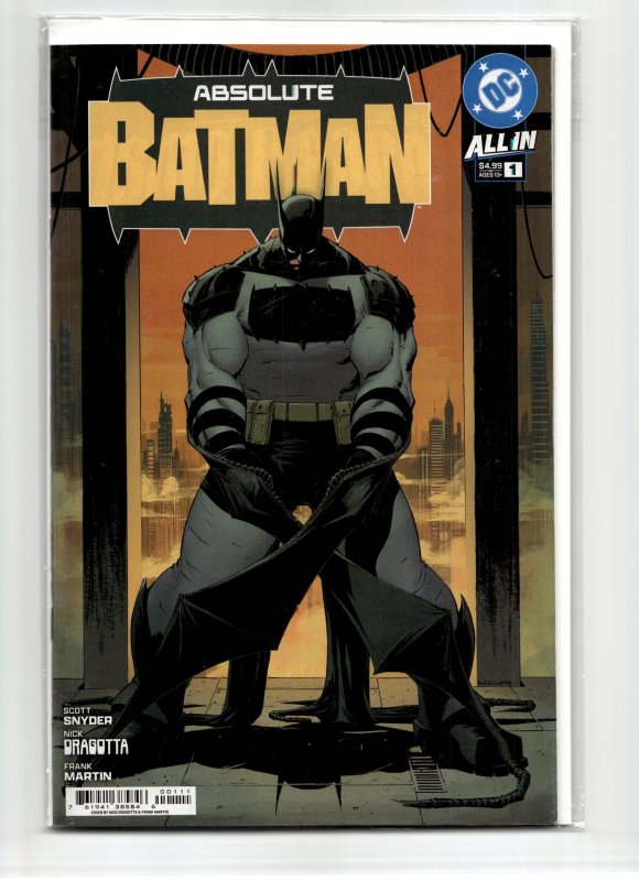 Absolute Batman #1 (DC Comics, 2024), raw, ungraded comic book — front cover