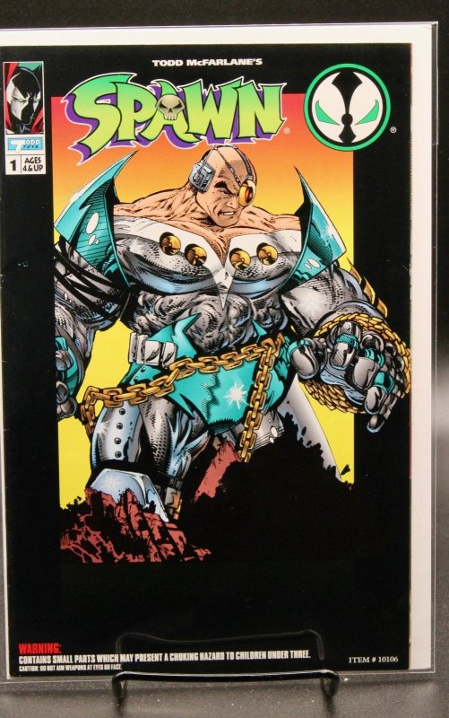 Spawn Overtkill Figure: Overt-Kill! #1 (1994), raw comic book in FN/VF 7.0 condition — front cover