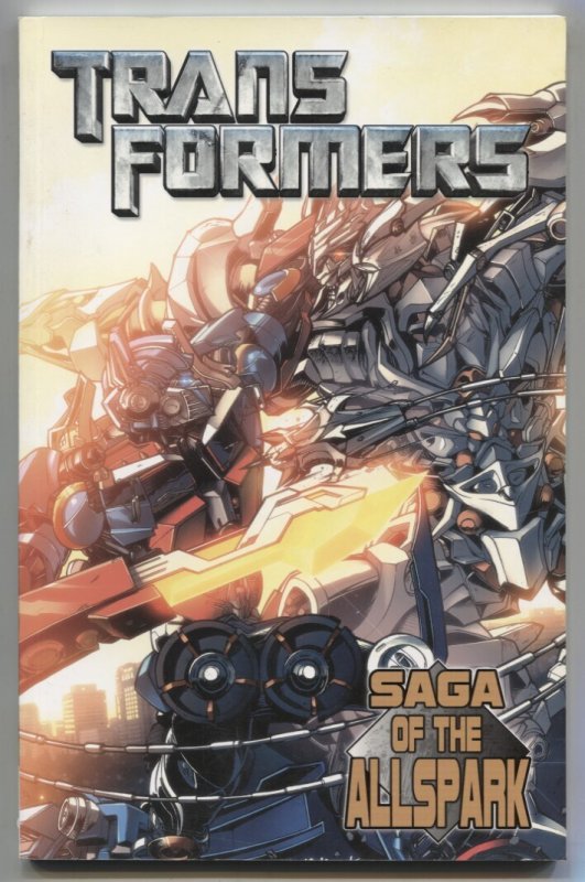 Transformers Movie Prequel Saga of the Allspark Trade Paperback 2009 (2009), raw, ungraded comic book — front cover