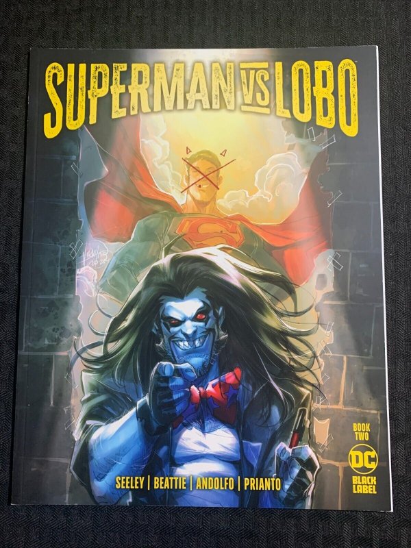 2022 Superman VS Lobo Book #2 (DC Comics, 2022), raw comic book in VF 8.0 condition — front cover