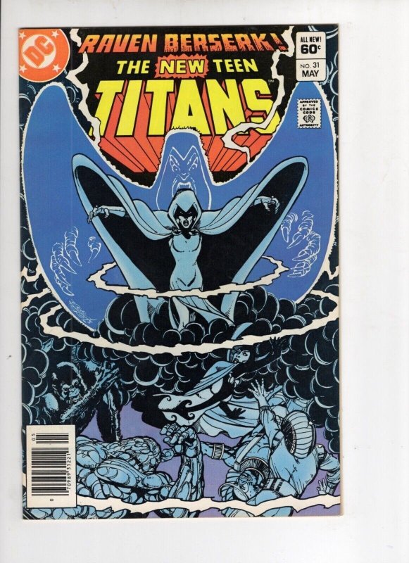The New Teen Titans #31 (DC Comics, 1983), raw comic book in NM- 9.2 condition — front cover