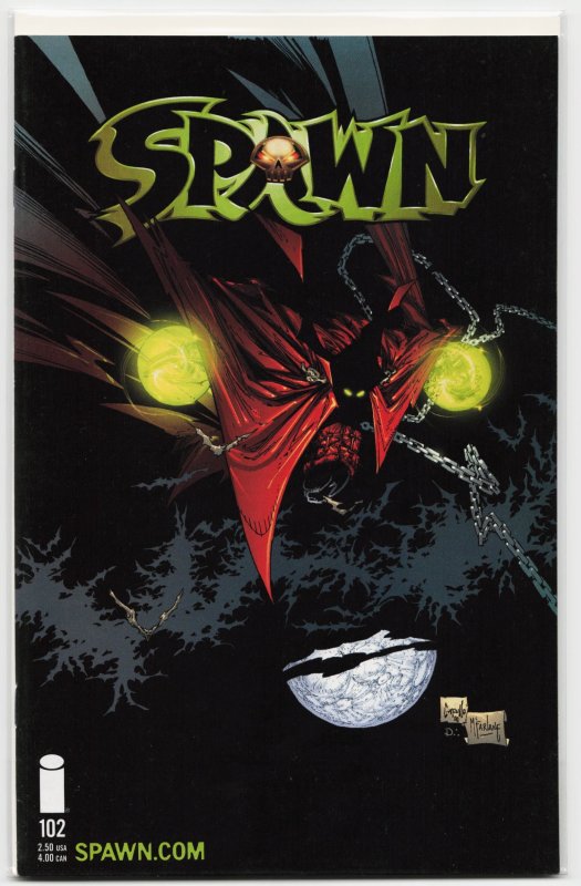 Spawn #102 (Image Comics, 2000), raw, ungraded comic book — front cover