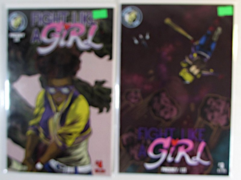 Fight Like a Girl Lot of 2 #3, 4 Action Lab (2015) 1st Print Comic Books (2015), raw, ungraded comic book — front cover