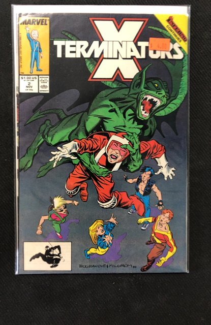 X-Terminators #2 (Marvel Comics, 1988), raw, ungraded comic book — front cover