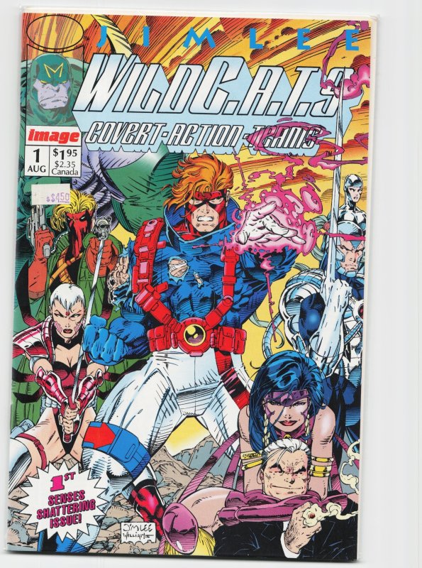 WildC.A.T.s: Covert Action Teams #1 (Image Comics, 1992), raw, ungraded comic book — front cover