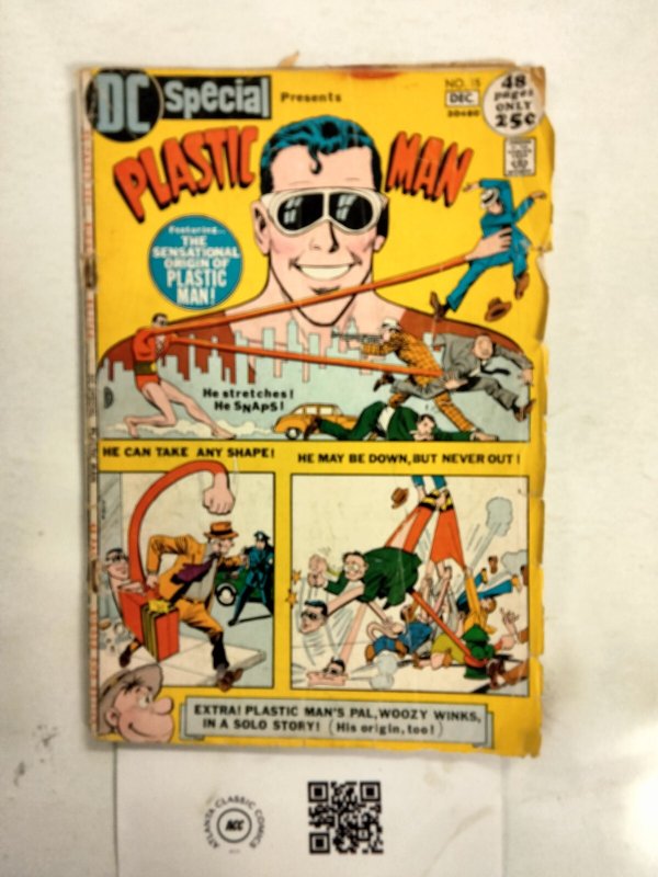 DC Special Presents Plastic Man #15 (DC Comics), raw comic book in GD condition — front cover