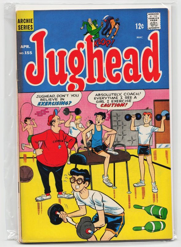 Jughead #155 (Archie Comics, 1968), raw, ungraded comic book — front cover