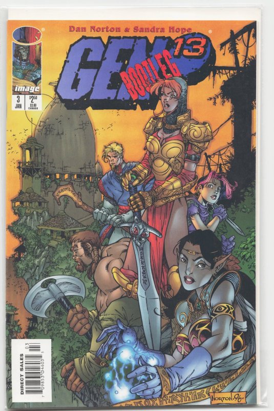 Gen 13 Bootleg #3 (Image Comics, 1997), raw, ungraded comic book — front cover