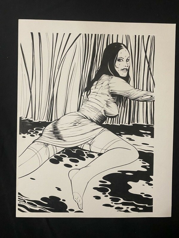 Senorita Rio Original Pin Up by Bill Black- Stockings-, raw, ungraded comic book — front cover
