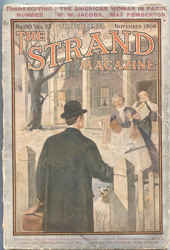 Pulp: Strand Magazine-Nov 1906-Historic Thanksgiving Issue-Pulp-Curiosities, raw, ungraded comic book — front cover
