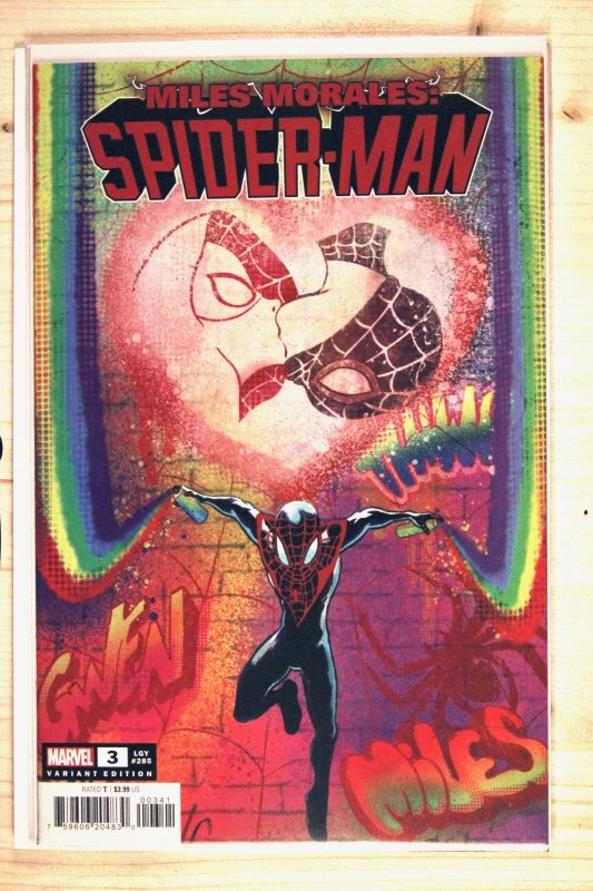 Miles Morales: Spider-Man #3 (Marvel Comics, 2023), raw comic book in NM+ 9.6 condition — front cover