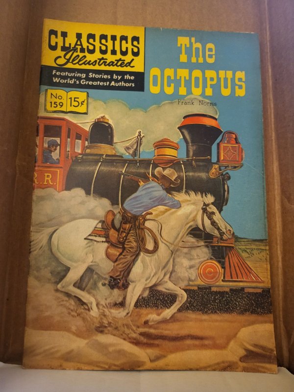 Classics Illustrated #159 (1960), raw, ungraded comic book — front cover