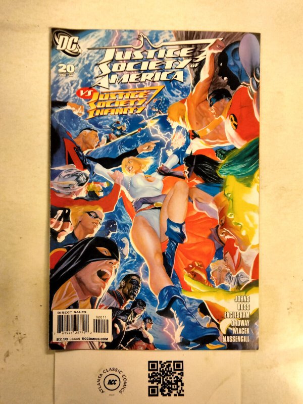 Justice Society of America #20 (DC Comics), raw comic book in NM condition — front cover