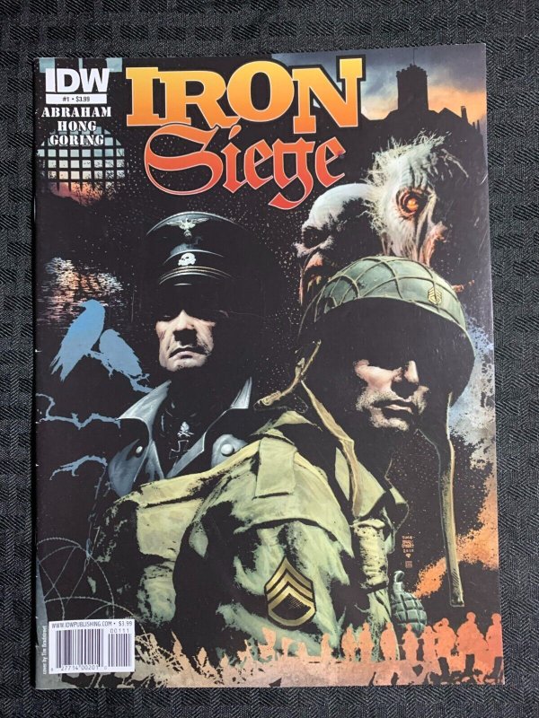 2010 Iron Siege #1 (IDW Publishing, 2010), raw comic book in VF 8.0 condition — front cover