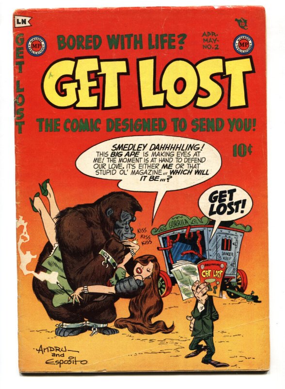 Get Lost #2 - 1954 - Mike Ross - Vg/fn - Comic Book (1954), raw comic book in VG/FN condition — front cover