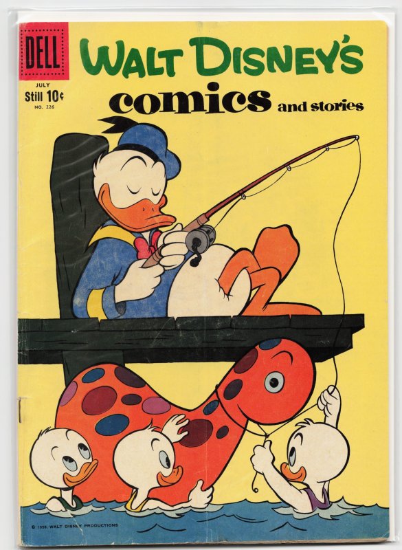 Walt Disney's Comics and Stories #226 (Dell, 1959), raw, ungraded comic book — front cover