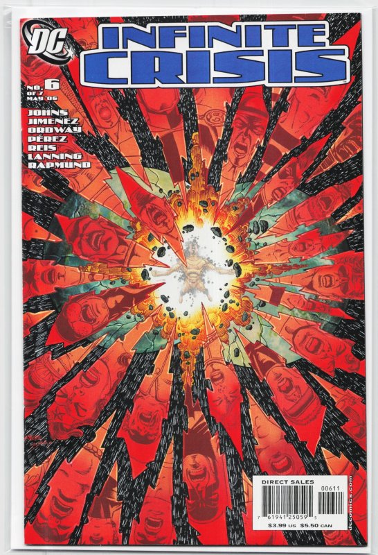 Infinite Crisis #6 (DC Comics, 2006), raw, ungraded comic book — front cover
