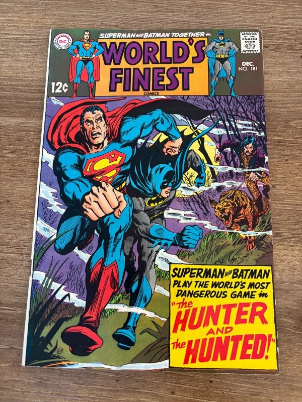 World's Finest Comics #181 (DC Comics), raw comic book in VF condition — front cover