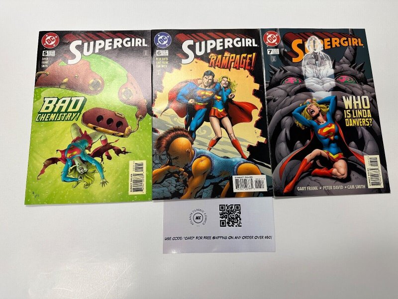3 Supergirl DC Comic Book #5, raw, ungraded comic book — front cover
