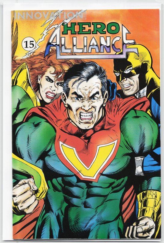 Hero Alliance #15 (1991), raw, ungraded comic book — front cover