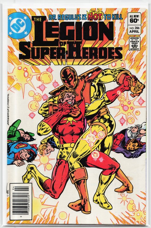 Legion of Super-Heroes #286 (DC Comics, 1982), raw, ungraded comic book — front cover