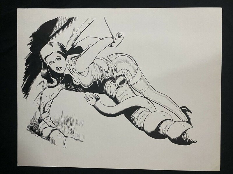 Senorita Rio Original Pin Up by Bill Black- Snake, raw, ungraded comic book — front cover