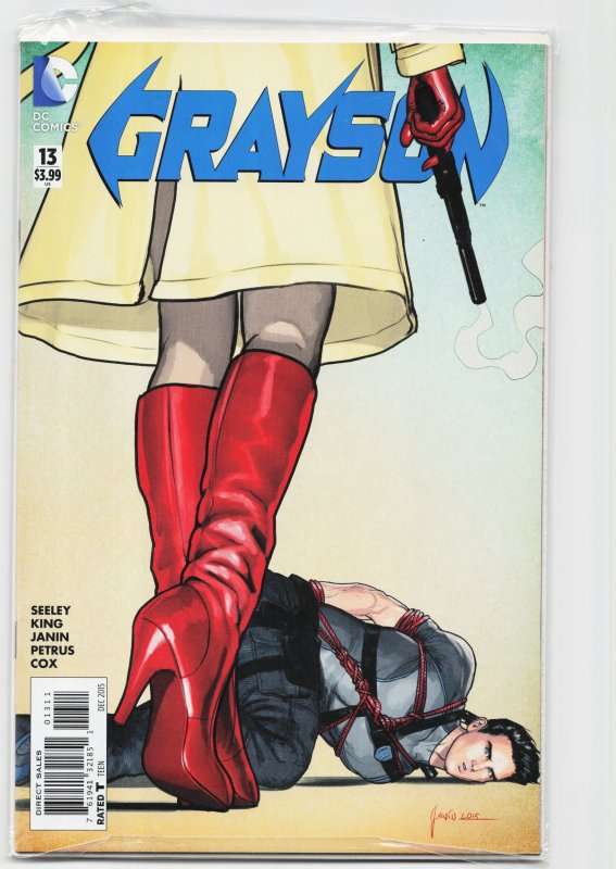 Grayson #13 (DC Comics, 2015), raw, ungraded comic book — front cover